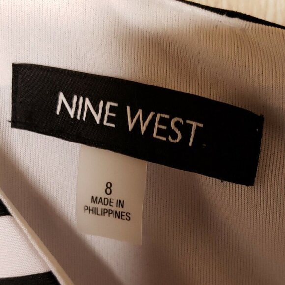 Nine West Womens Striped Sheath Dress 8 - Picture 4 of 6
